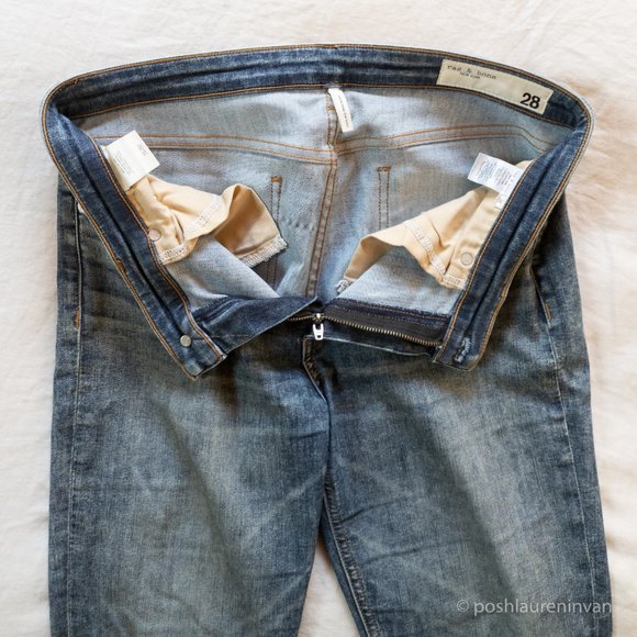 Rag & Bone Baxhill Cate Jeans– 30" inseam / Light Wash – Size 28/30 - Picture 14 of 15